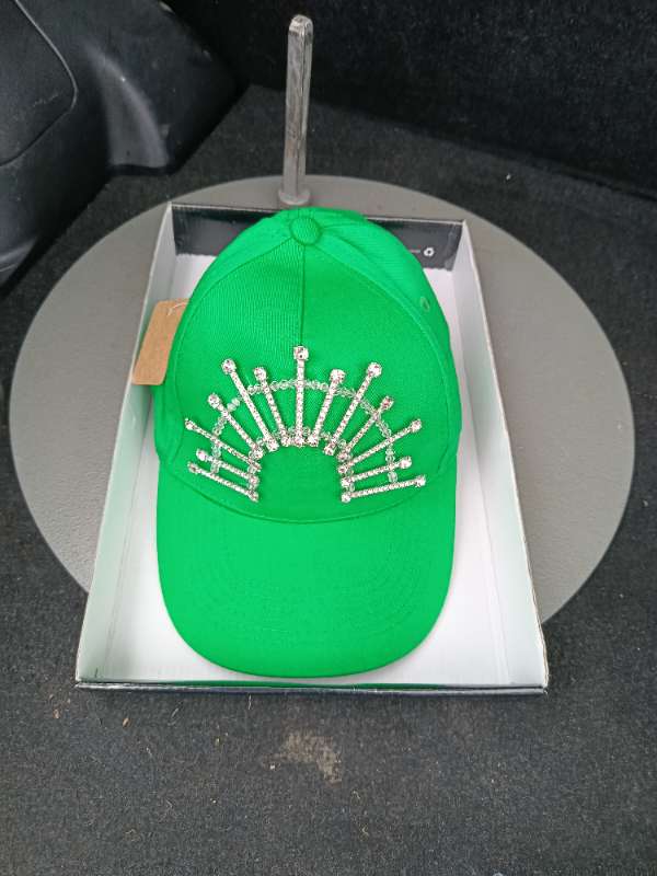 Cap with rhinestones