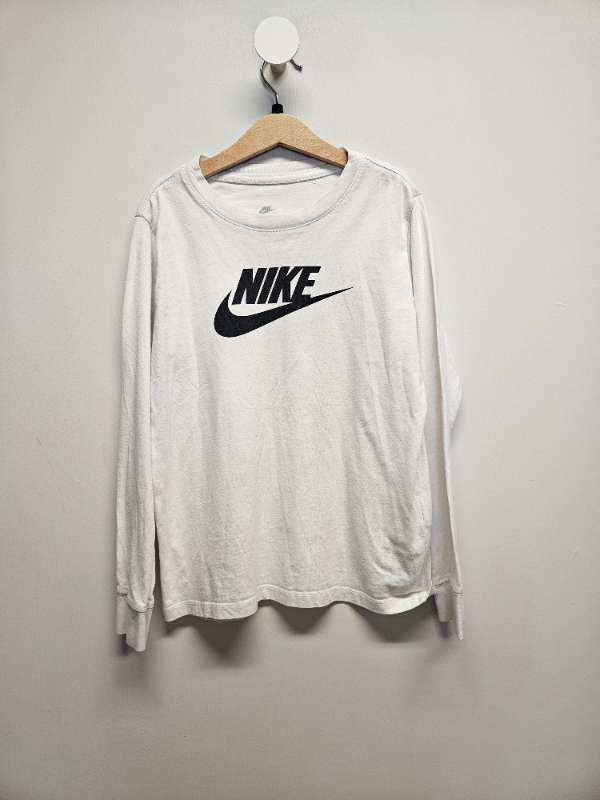 Nike síðermabolur hvítur