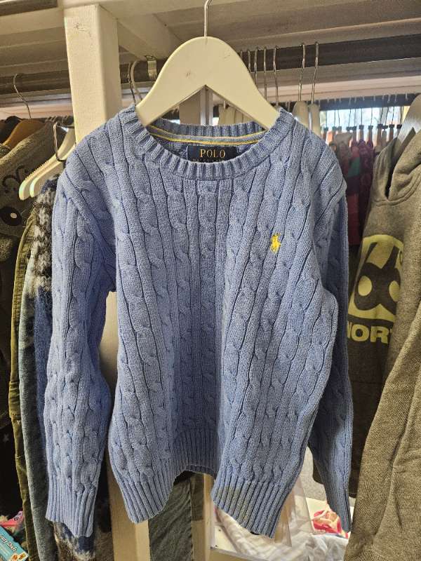 RL Polo peysa blá