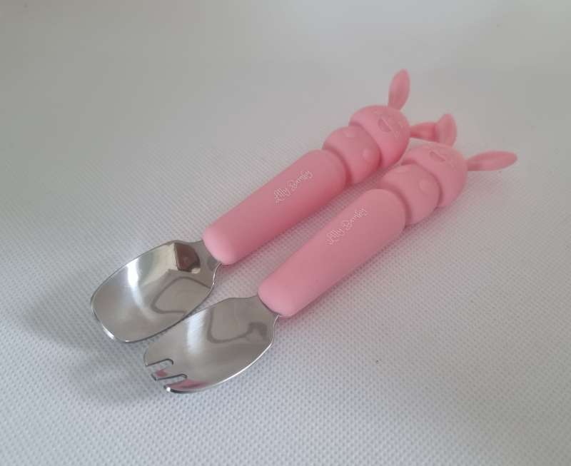 Lillybamby hnífapör bleik