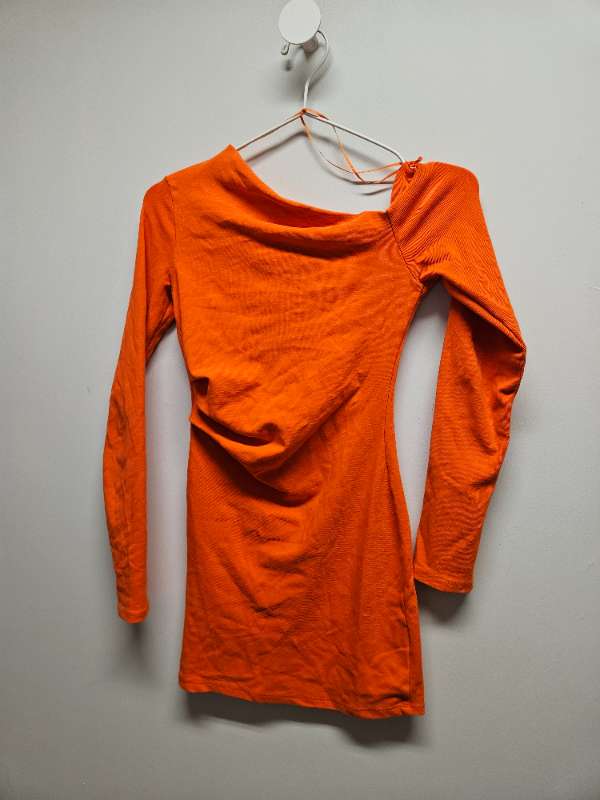 Zara appelsínugulur off sholder bolur