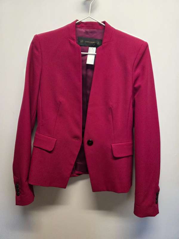 Zara blazer bleikur