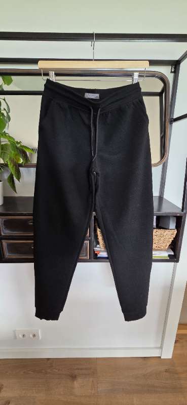 Primark Svartar Buxur með mynstri - ónotað