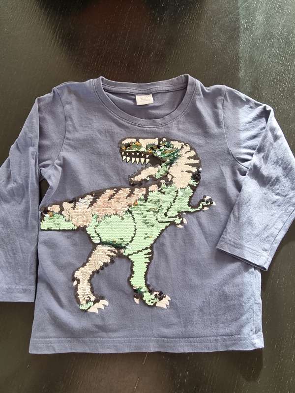 Risaeðlubolur blár Lindex