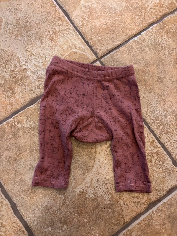 Vínrauðar leggings