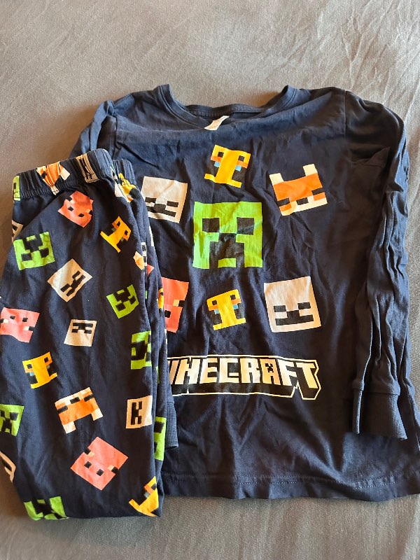 Minecraft náttföt st 122/128