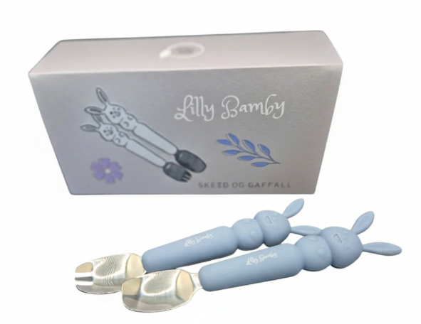 LillyBamby hnífapör blá
