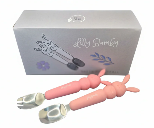 LillyBamby hnífapar bleikt