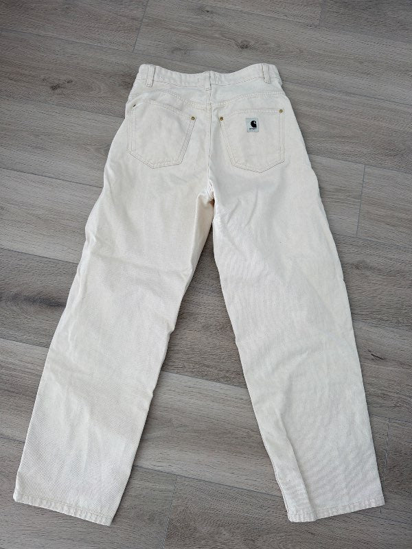 Hvítar Carhartt buxur
