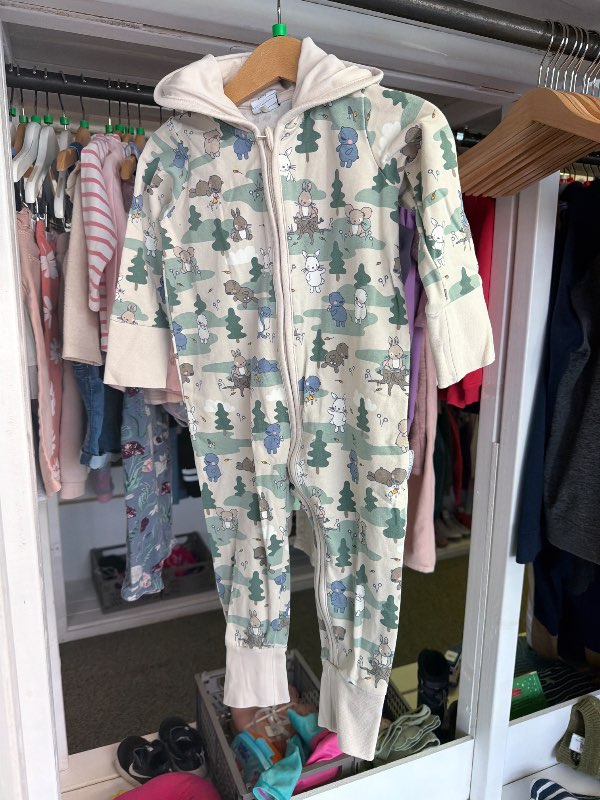 Polarn og Pyret Heilgalli með hettu - beige