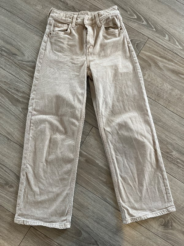 Ljósbrúnar gallabuxur h&m