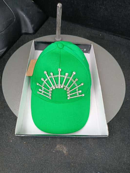 Cap with rhinestones