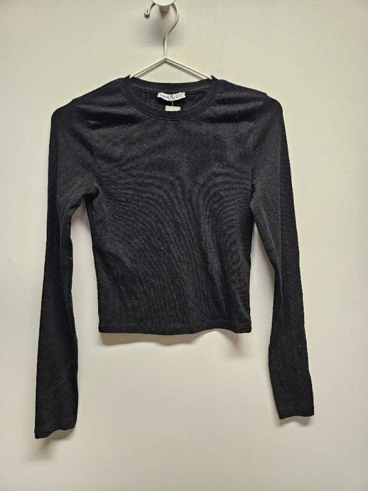 Bershka síðermabolur svartur