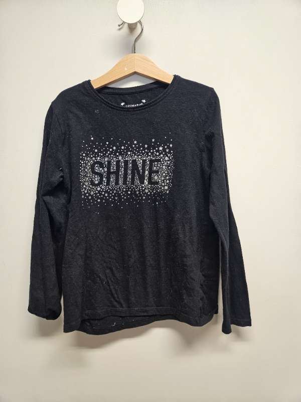Primark síðermabolur svartur Shine