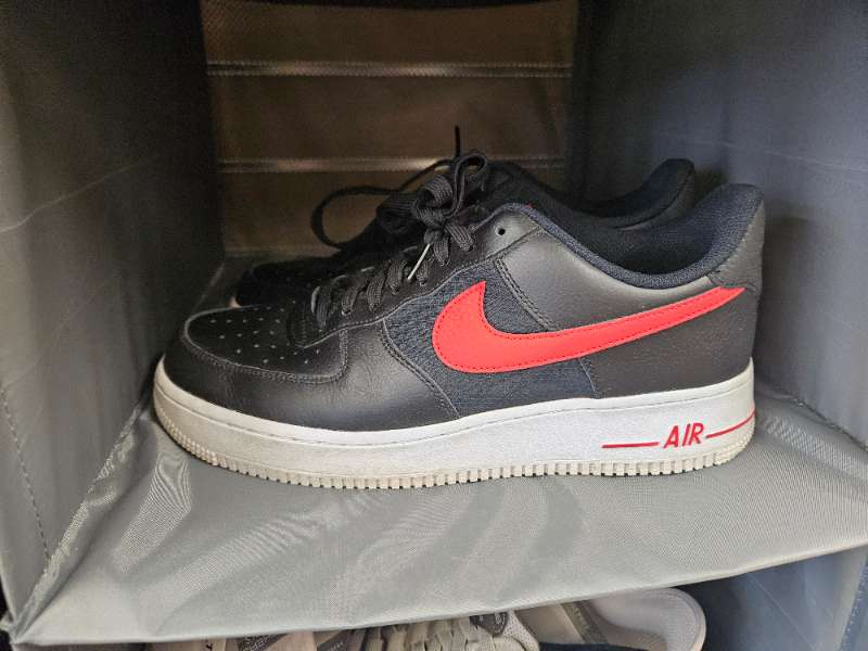 Nike AF1 CD1516-001 svartir og rauðir