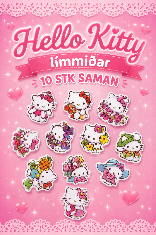 Hello Kitty límmiðar