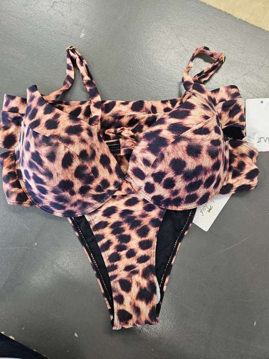 Curvy bikini leopard nýtt
