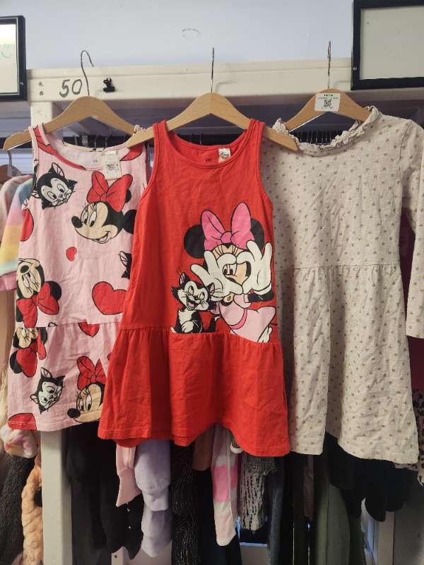 Mína mús kjóll rauður