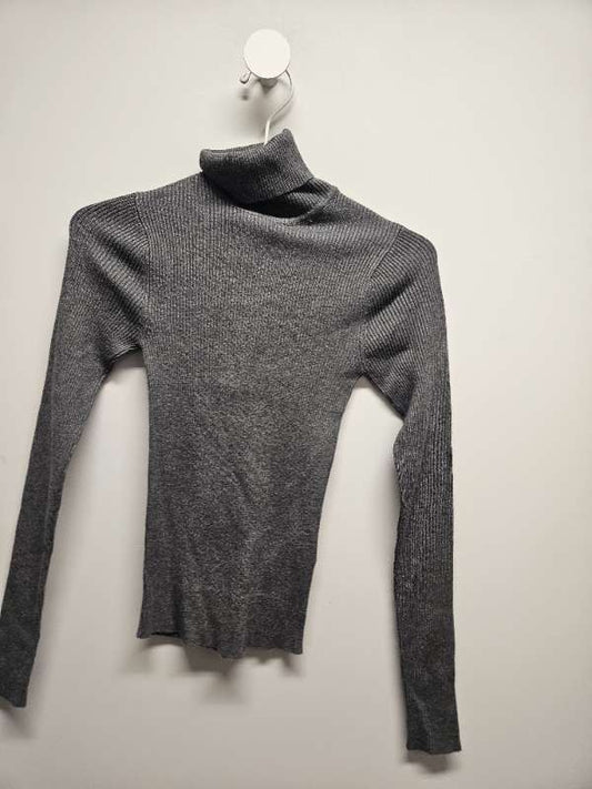 Gina tricot grár rúllukraga síðermabolur