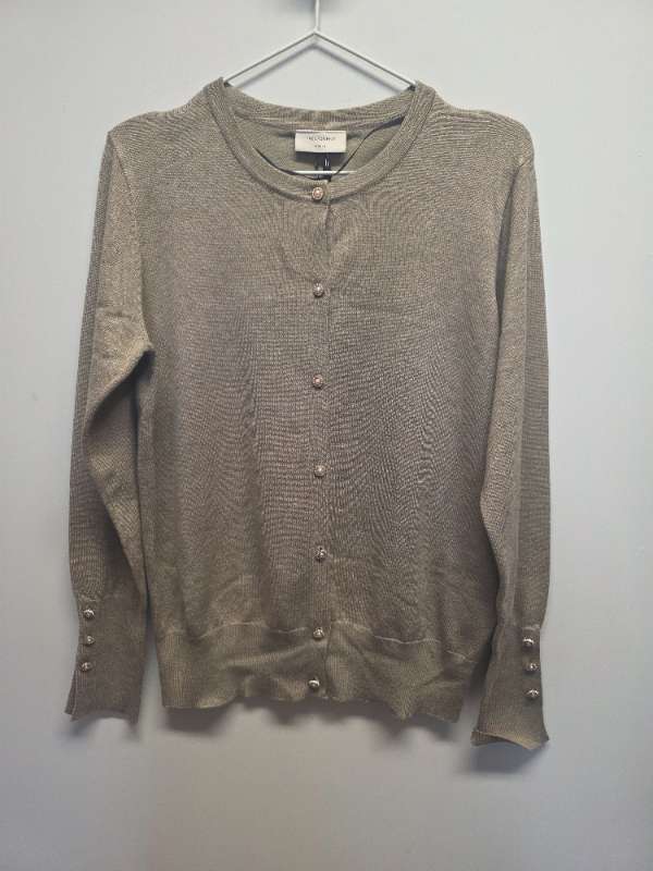 Freequent hneppt peysa beige