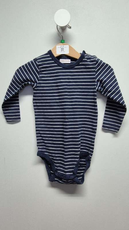 Samfella blá röndótt