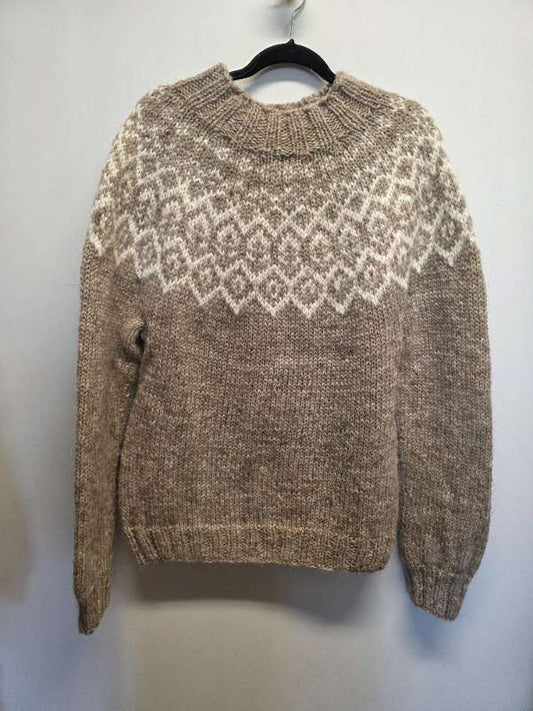 Lopapeysa beige Töfrastafir