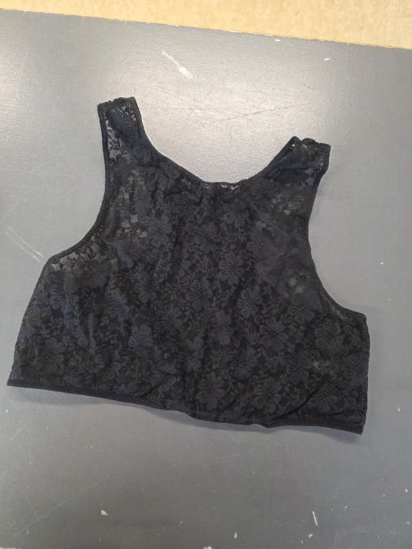 H&M blúndu toppur svartur