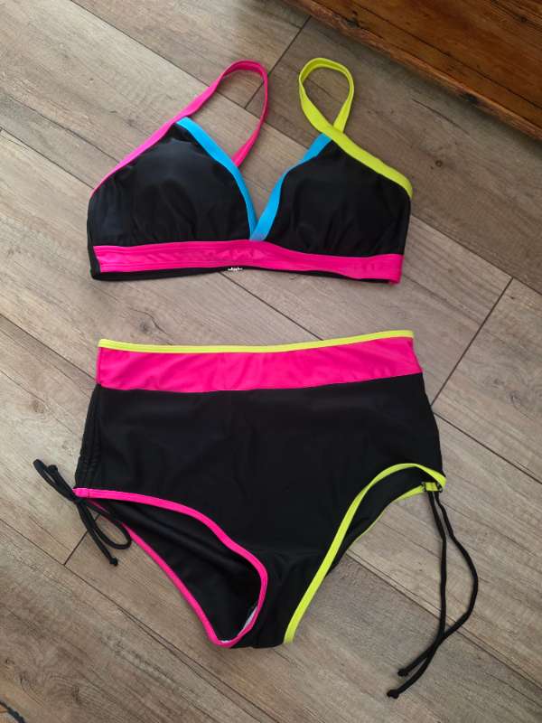 Bikini svart/neon NÝTT
