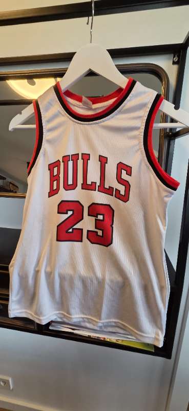 Hvítur Bulls hlýrabolur
