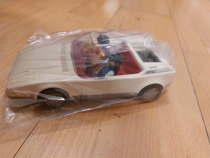 Hvítur bíll Playmobil Vintage