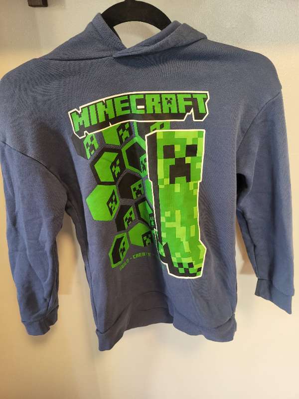 Minecraft blá peysa