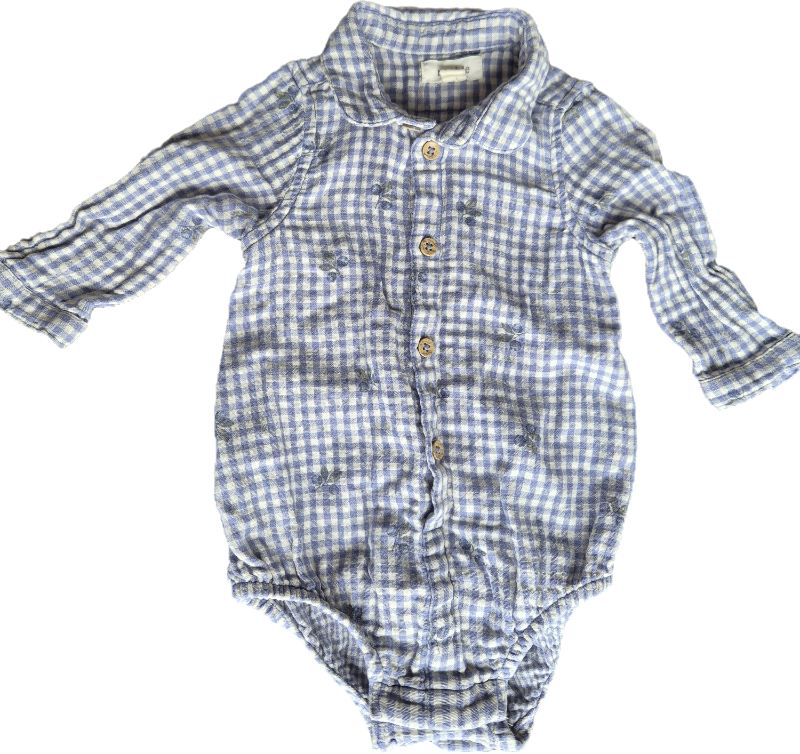 Blá köflótt skyrtusamfella (Newbie)