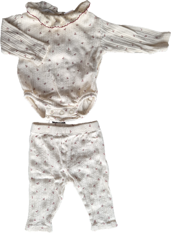 Kirsuberja samfella og buxur - sett (Zara)
