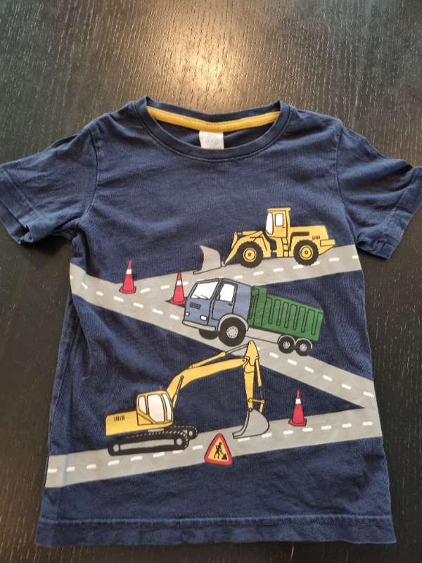 Stuttermabolur blár bílar