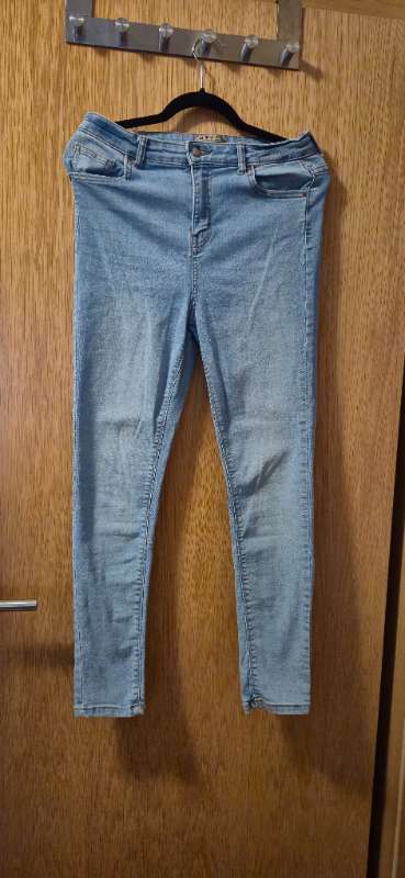 Gallabuxur ljósar Denim & Co.