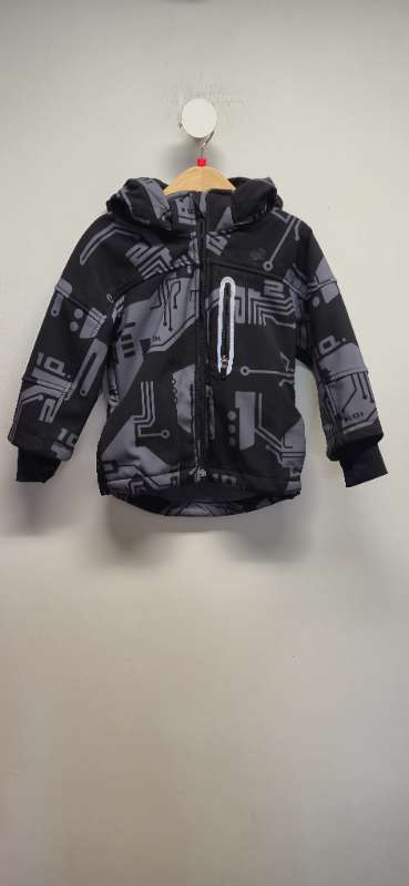Jakki svartur grátt munstur H&M