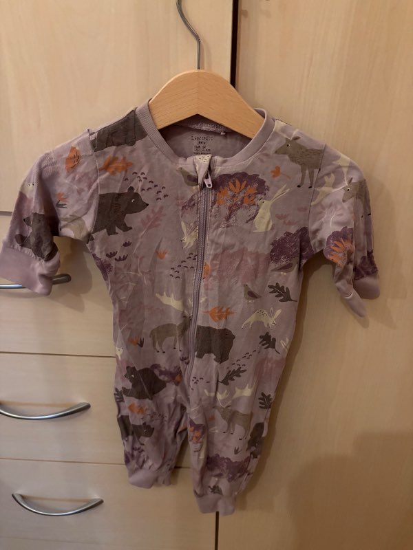 Fjolublár Lindex náttgalli