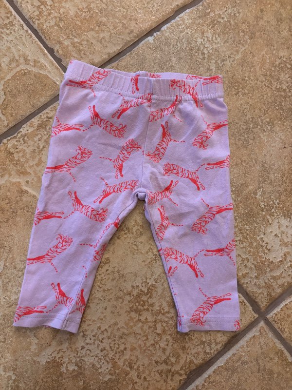 Fjólubláar zebra leggings
