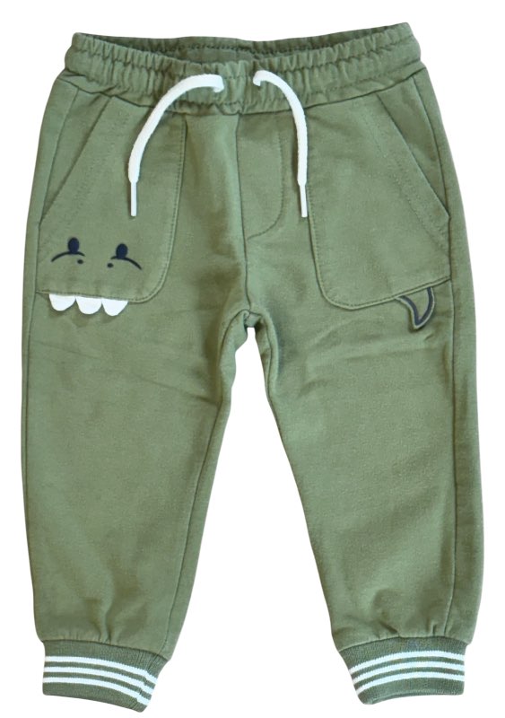 Grænar joggingbuxur
