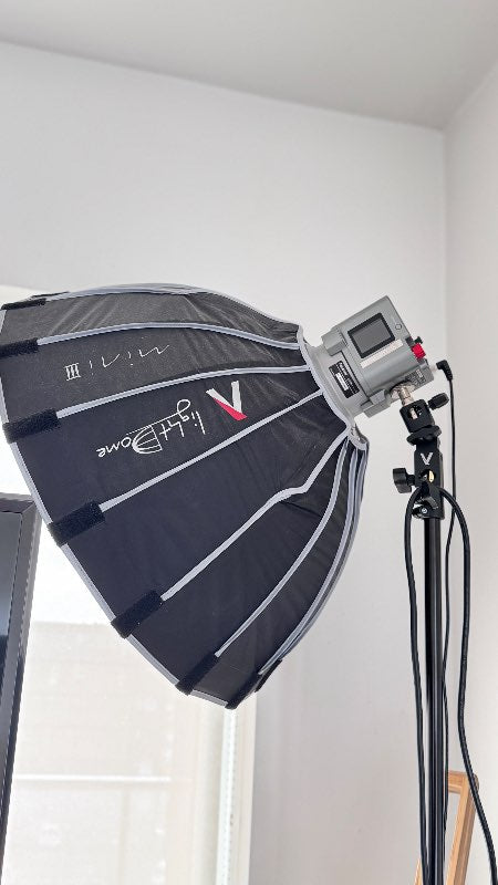Stúdíóljós með softboxi