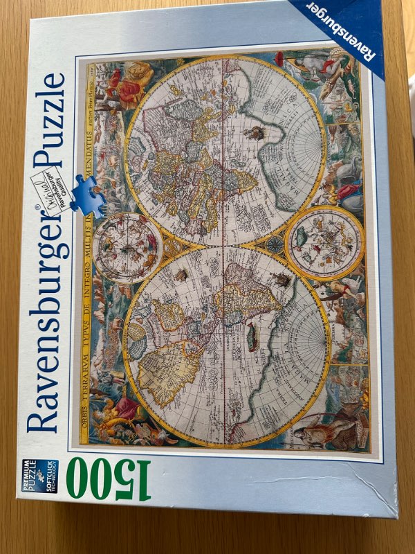 1500 púsl World Map