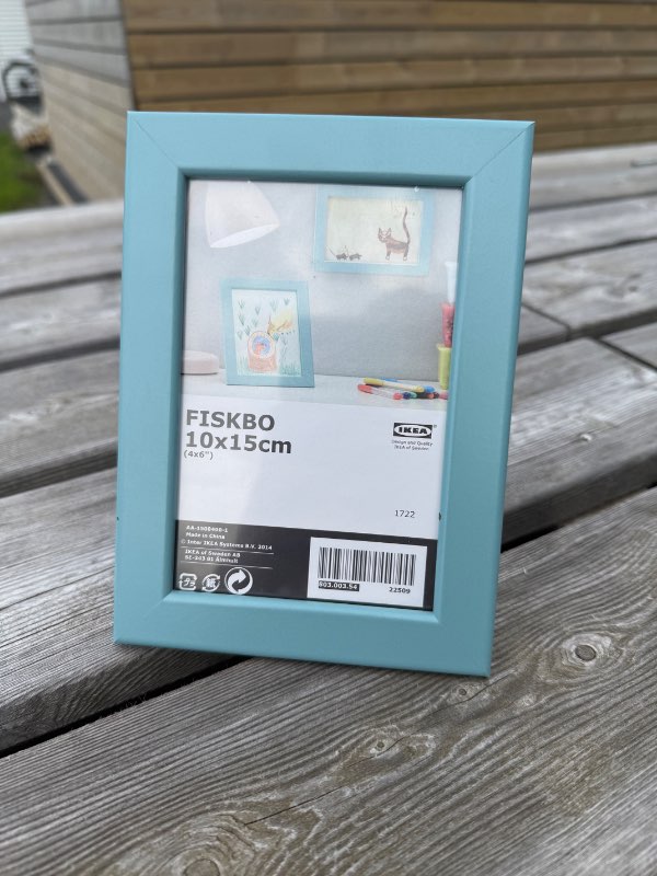 IKEA myndarammi ljósblár