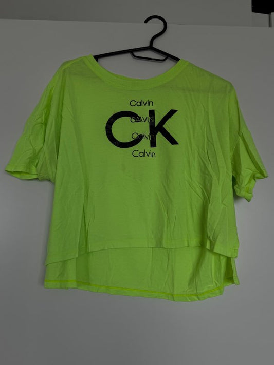 Calvin Klein Neon Green Crop Top