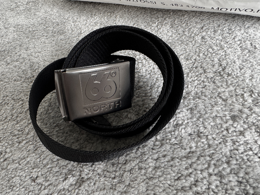 66 North Black Belt Adjustable Unisex