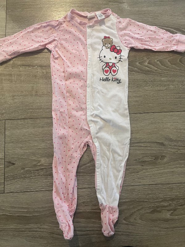 Náttgalli HelloKitty bleikur/hvítur