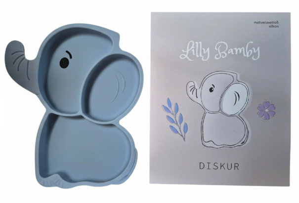 Fílamatardiskur blár LillyBamby