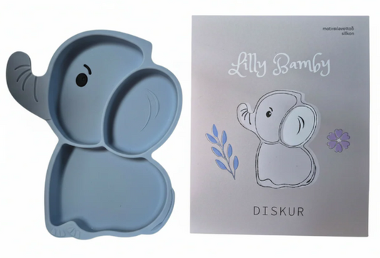 Fílamatardiskur blár LillyBamby