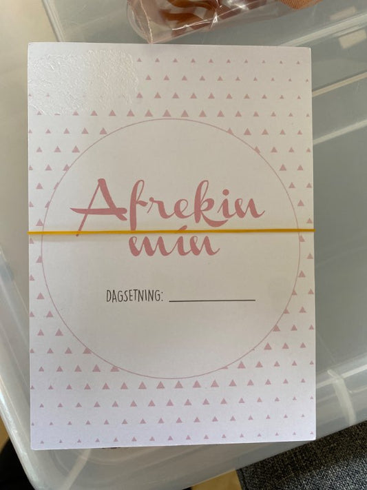 Afrekin mín spjöld
