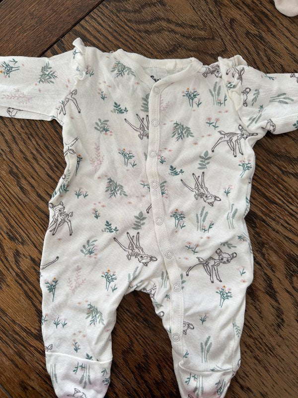 Bambi baby footed pajama