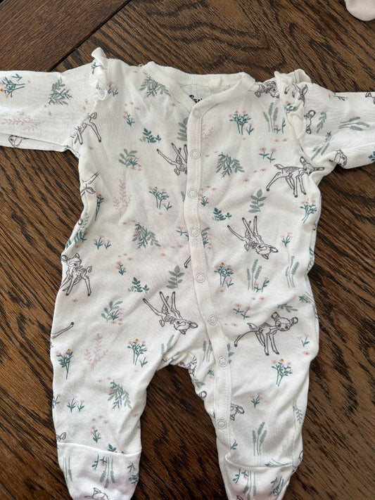 Bambi baby footed pajama
